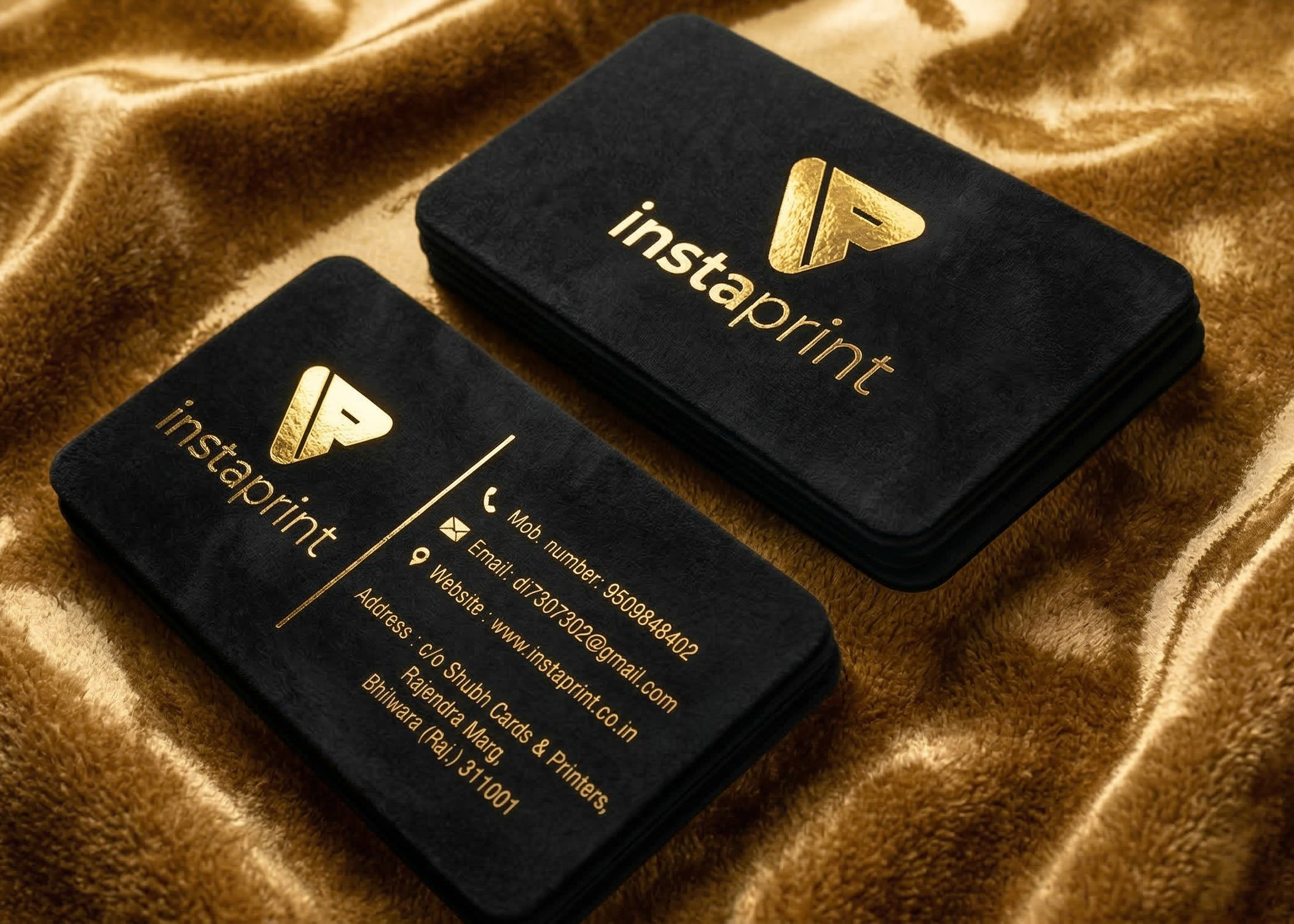 Premium Velvet UV Gold Foil - 800 GSM